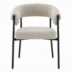 Jirina Arm Chair in Beige Chenille DN03676 By ACME 12