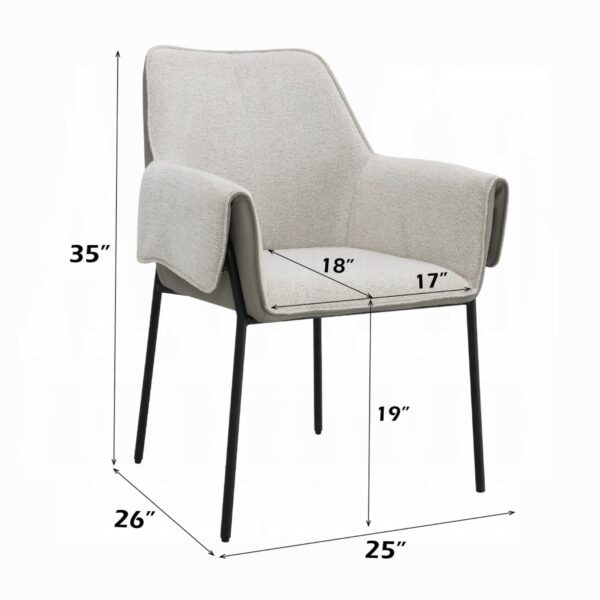 Jirina Arm Chair in Beige Chenille DN03678 By ACME 15