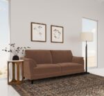 Selma Rust Woven Fabric Sofa by Coaster Furniture 7