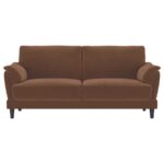 Selma Rust Woven Fabric Sofa by Coaster Furniture 10