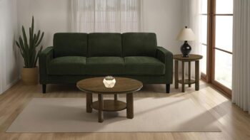 Ruth 77-inch Fabric Upholstered Track Arm Sofa Matcha Green by Coaster Furniture