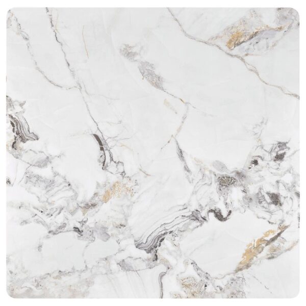 Carvell Square Sintered Stone Coffee Table Mirage White by Coaster Furniture