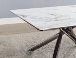 Carvell Square Sintered Stone Coffee Table Mirage White by Coaster Furniture 9