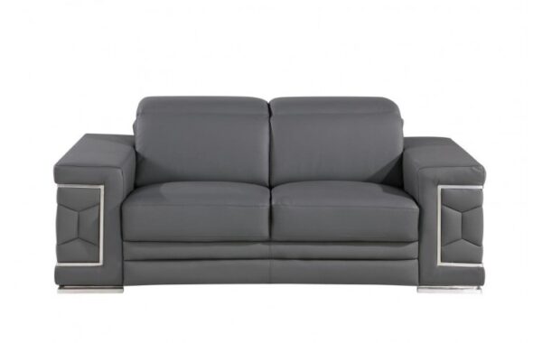 296 DivanItalia Top Grain Italian Leather Loveseat By GU Furniture 32