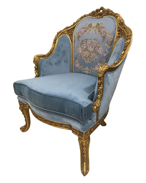 Handmade Sky Blue Chair1 4