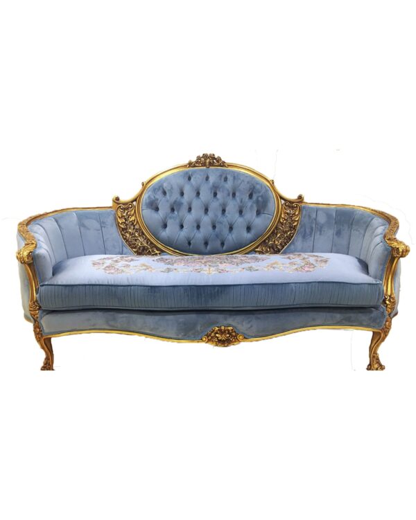 Handmade Sky Blue Sofa 4