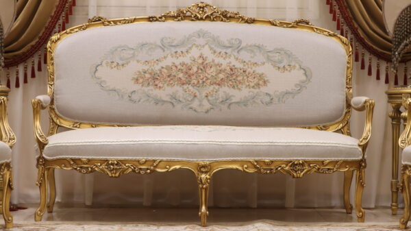 Handmade Pure Beige Sofa 4