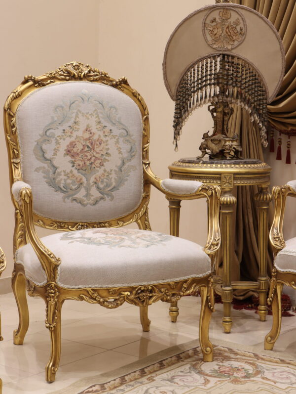 Handmade Pure Beige Chair 4