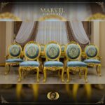 9Pcs Handmade Gold Marvel Dining 19