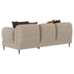 Jade Chenille Upholstered Sculpted Track Arm Sofa Latte by Coaster Furniture 9