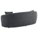 Brookside Velvet Upholstered Curved Sofa Dark Gray by Coaster Furniture 11