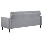Bowen Upholstered Track Arm Tufted Sofa Gray by Coaster Furniture