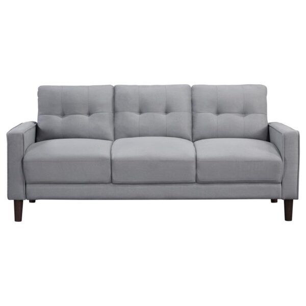 Bowen Upholstered Track Arm Tufted Sofa Gray by Coaster Furniture