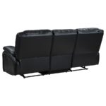 Camila Upholstered Motion Black Leatherette Reclining Sofa by Coaster Furniture 14