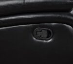 Camila Upholstered Motion Black Leatherette Reclining Sofa by Coaster Furniture 12