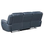 Sloane Upholstered Padded Arm Reclining Sofa Blue by Coaster Furniture 11