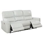 Greenfield Upholstered Power Reclining Sofa Dove Gray by Coaster Furniture