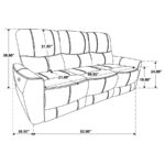 Greenfield Upholstered Power Reclining Sofa Dove Gray by Coaster Furniture