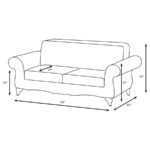 Elmbrook Traditional Faux Leather Sofa Brown by Coaster Furniture 8