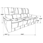 Greenfield Contemporary Power Reclining Sofa by Coaster furniture 10