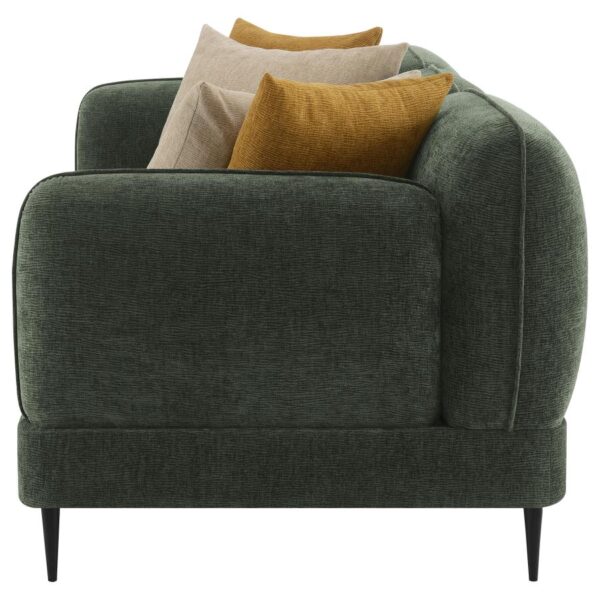 Modern Jade Green Chenille Sofa by Coaster Furniture