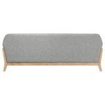 Vaughn Retro Wood Frame Grey Sofa by Coaster Furniture
