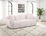 Destino Chenille Upholstered Splayed Arm Sofa Greige By Coaster Furniture 8