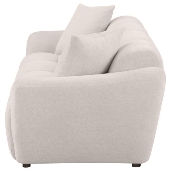 Destino Chenille Upholstered Splayed Arm Sofa Greige By Coaster Furniture