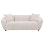 Destino Chenille Upholstered Splayed Arm Sofa Greige By Coaster Furniture 10