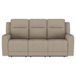 Brentwood Modern Reclining Sofa Taupe by Coaster Furniture 11