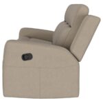 Brentwood Modern Reclining Sofa Taupe by Coaster Furniture 10