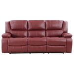 Camila Upholstered Motion Reclining Sofa Red By Coaster Furniture 11