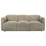 Dorset Sculptural Brown Three-Seat Sofa by Coaster Furniture 10