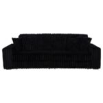 Jacana Corduroy Upholstered Dual Power Chaise Sofa Black by Coaster Furniture 10