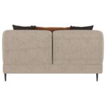Jade Chenille Upholstered Sculpted Track Arm Loveseat Latte by Coaster Furniture 11