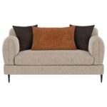 Jade Chenille Upholstered Sculpted Track Arm Loveseat Latte by Coaster Furniture 9