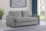 Rylie Upholstered Sofa Sleeper with Queen Mattress Gray by Coaster Furniture 9