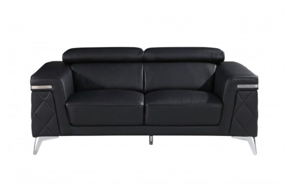 1140 DivanItalia Top Grain Italian Leather Loveseat By GU Furniture 26