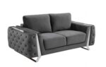 1051 Velvet Fabric DivanItalia Loveseat By GU Furniture Luxury Loveseats Mobilia Cleopatra 23 1051 Velvet Fabric DivanItalia Loveseat By GU Furniture 23
