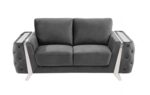 1051 Velvet Fabric DivanItalia Loveseat By GU Furniture Luxury Loveseats Mobilia Cleopatra 27 1051 Velvet Fabric DivanItalia Loveseat By GU Furniture 27