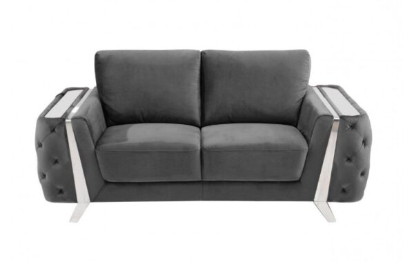 1051 Velvet Fabric DivanItalia Loveseat By GU Furniture 22