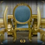 Handmade Gold Marvel Arm Chair 20