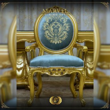 Handmade Gold Marvel Arm Chair