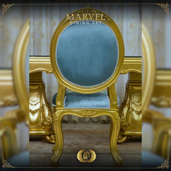 Handmade Gold Marvel Side Chair 10