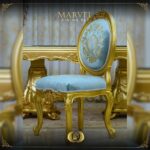 Handmade Gold Marvel Side Chair 14
