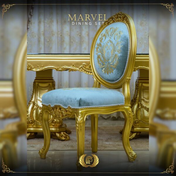 Handmade Gold Marvel Side Chair 9