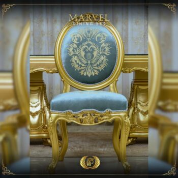 Handmade Gold Marvel Side Chair