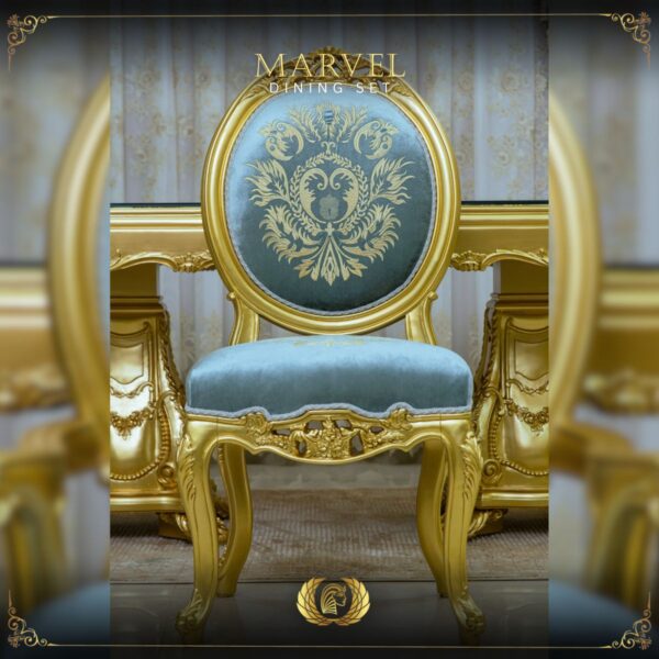 Handmade Gold Marvel Side Chair 8