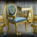 Handmade Gold Marvel Arm Chair 17