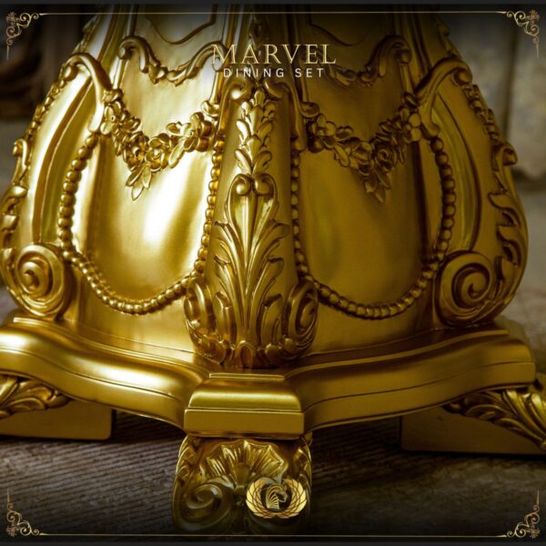 Handmade Gold Marvel Dining Table 16